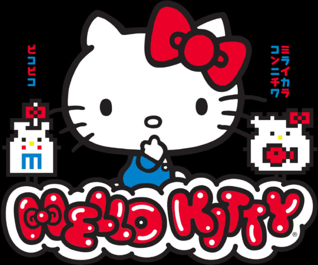Hello Kitty Classic Wallpaper: Iconic Design with Playful Elements