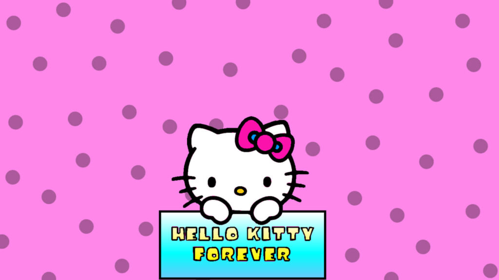 Cheerful Hello Kitty Wallpaper - Cute Design for Fans