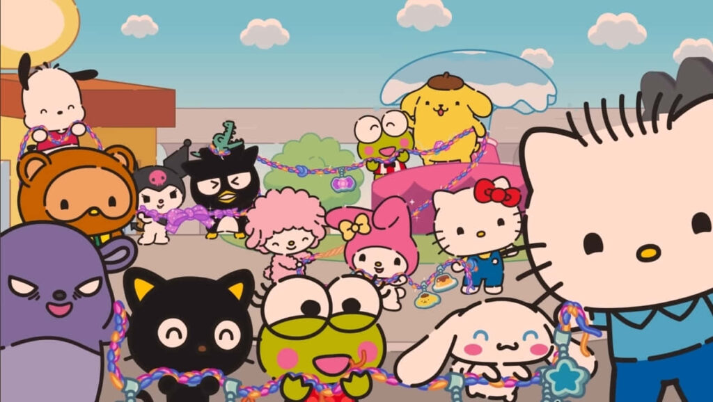 Festive Sanrio Wallpaper: Hello Kitty & Friends Celebration Background