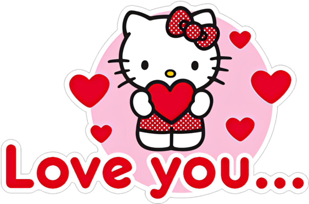 Hello Kitty Heart Wallpaper: Sweet Love You Design on Pink