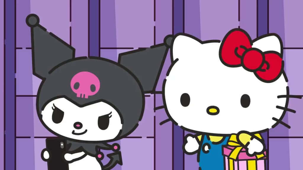 Hello Kitty & Kuromi Wallpaper: Cute Gift Design for Desktop Background