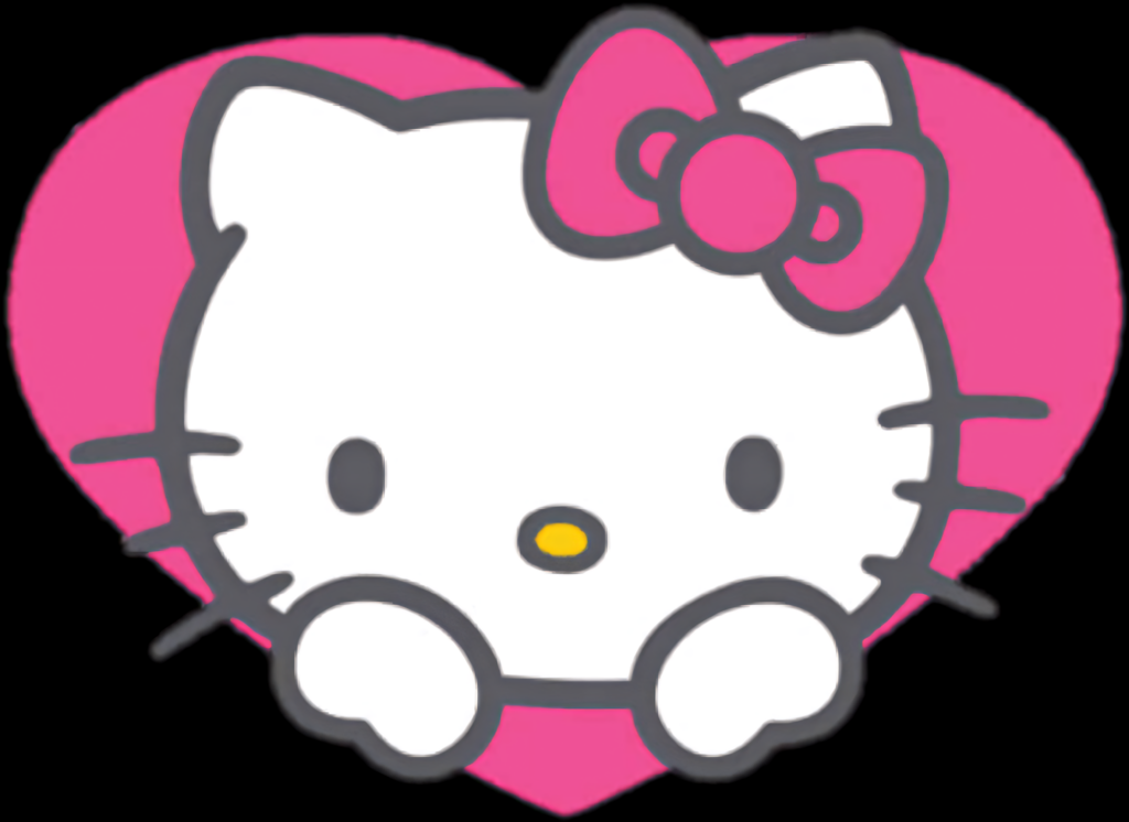 Hello Kitty in Pink Heart Wallpaper - Cute & Charming Design