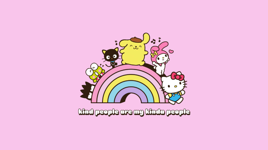 Hello Kitty Rainbow Wallpaper: Kind People Are My Kinda People