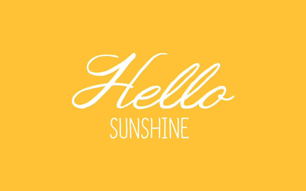 Hello Sunshine Wallpaper: Bright Yellow Background for Joyful Vibes