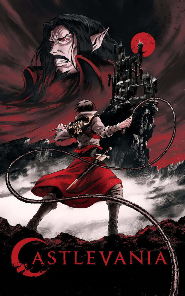 Heroic Castlevania Wallpaper: Whip-Wielding Warrior vs. Dark Castle