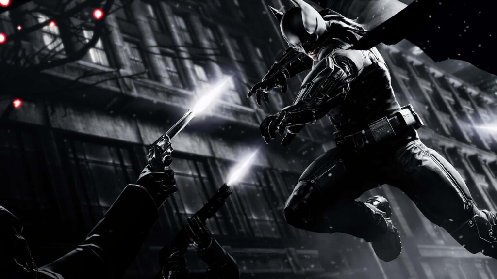 Intense Batman Arkham Knight Wallpaper: Dark Urban Action Scene