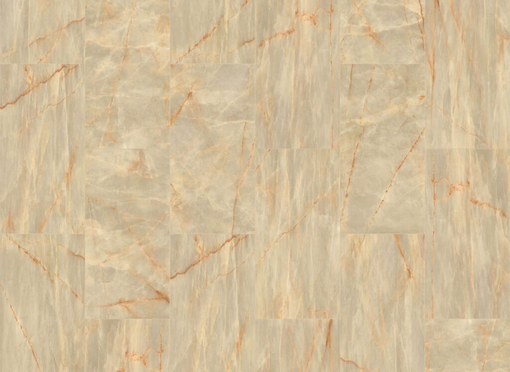 Elegant Yellow Tile Marble Wallpaper with Orange Veining Background