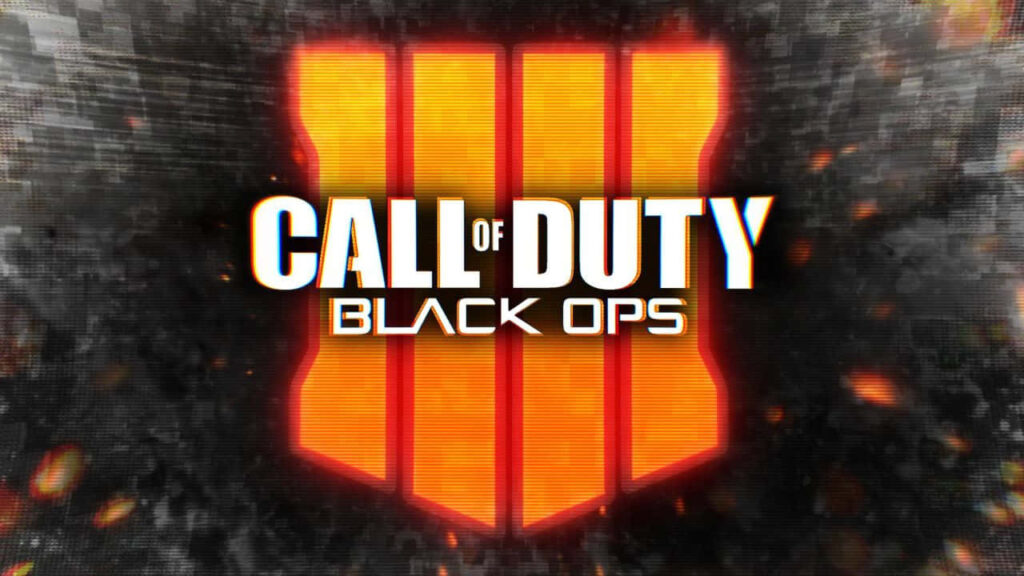 Dynamic Call of Duty Black Ops 4 Wallpaper with Logo - Action Packed Game Background