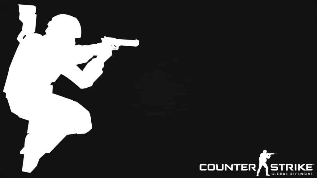 A Striking Vector Silhouette of an Agent in a Captivating 720p Counter-Strike Global Offensive Wallpaper