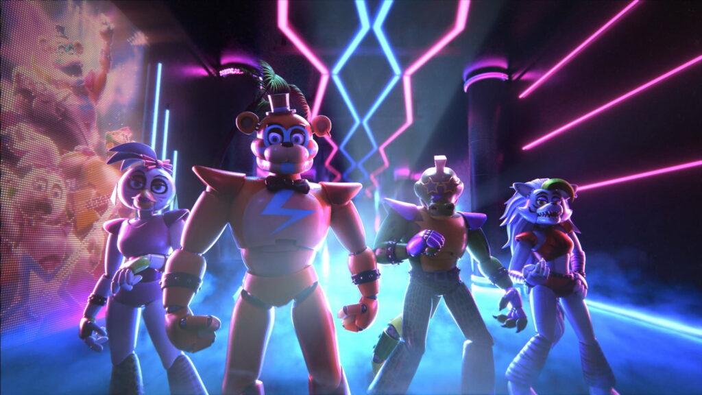 Fearful Encounter: Five Nights at Freddy's Security Breach Immersive HD Background Wallpaper