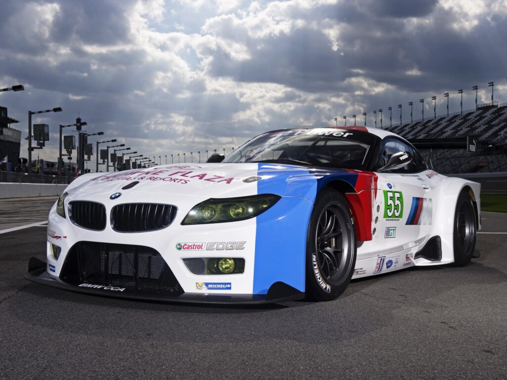 BMW Z4 GTE Race Car Wallpaper: Aerodynamic Speed & Bold Design