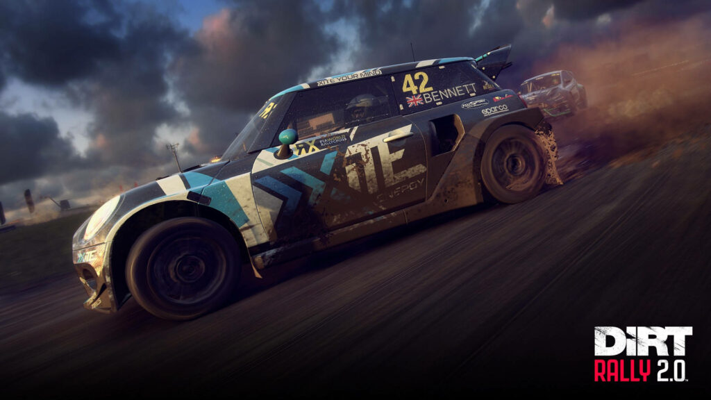 Showcasing the Sleek Mini Cooper SX1 in a Striking White and Dark Blue Livery - Captivating Background Visual Wallpaper