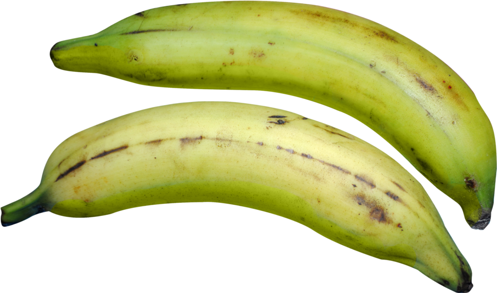 High-Quality PNG: Ripe Green Plantains on Transparent Background Wallpaper