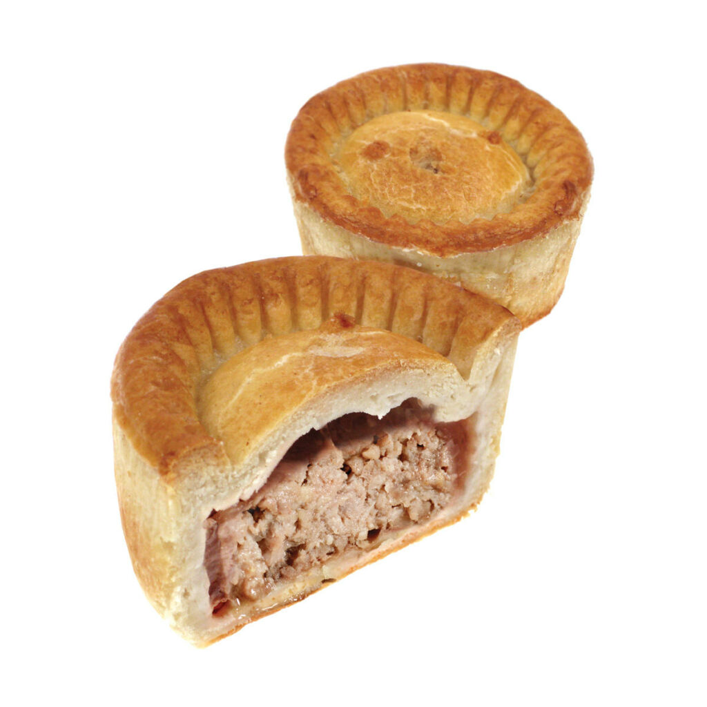 High-Quality Pork Pie Image - Savory Filling & Golden Crust Wallpaper