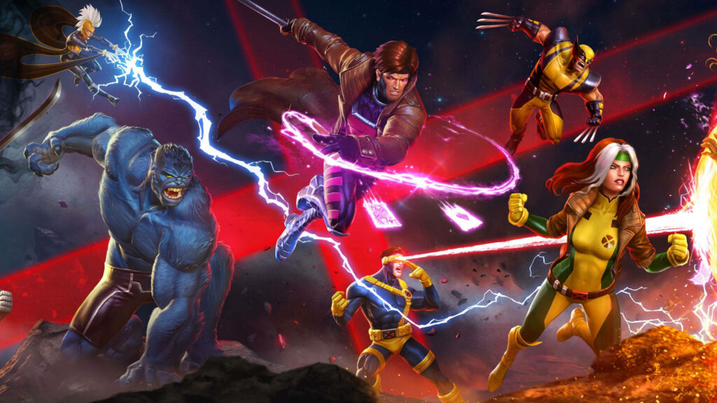 Vibrant X-Men Battle Wallpaper - 2560x1440 HD Background