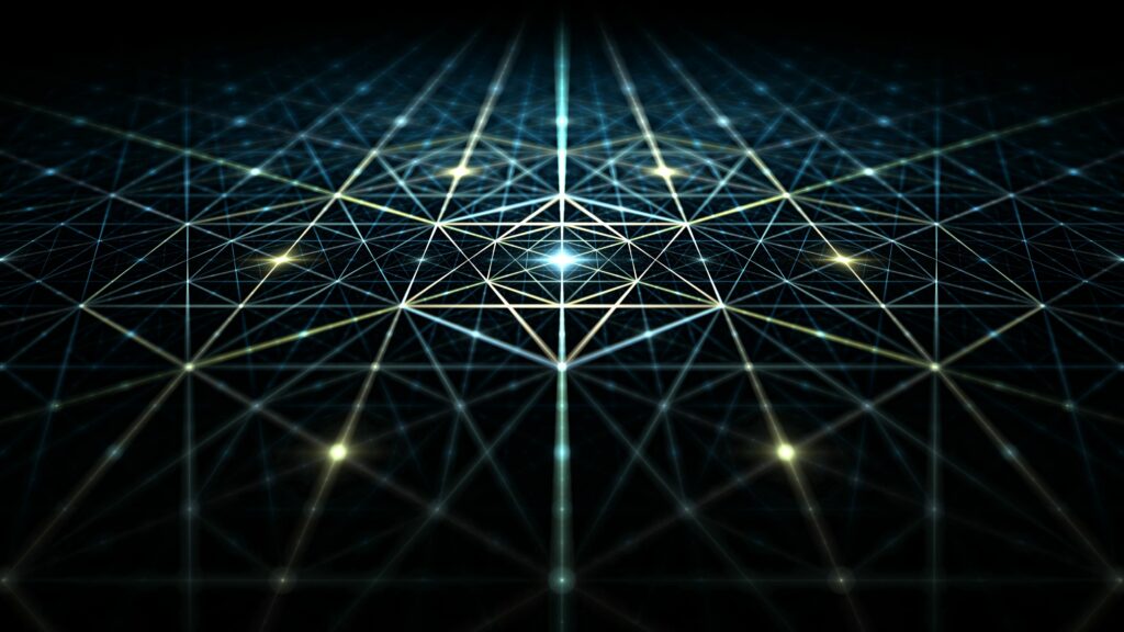 Glowing Geometric Mesh Wallpaper 3840x2160 - Abstract Background
