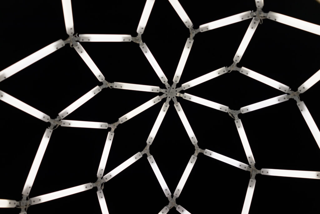 High-Resolution Abstract Metal Beam Pattern Wallpaper - 6000x4000