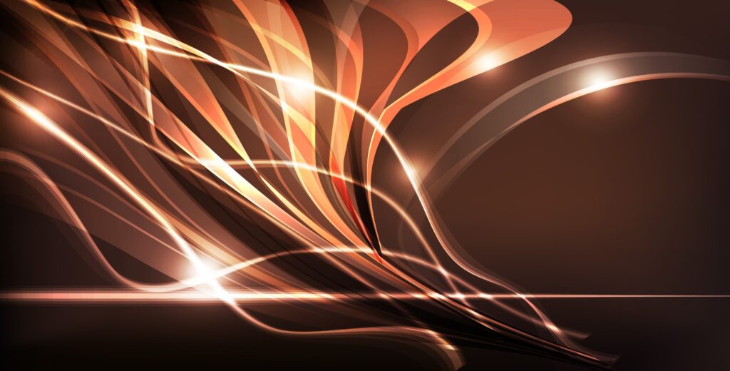 Vibrant Abstract Wallpaper with Flowing Lines & Dark Background