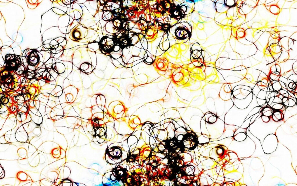 Colorful Abstract Wallpaper with Intricate Circles & Textured Design