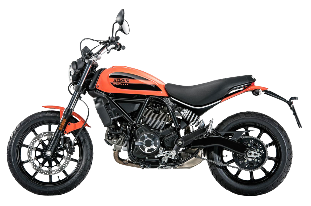 High-Res Ducati Scrambler Wallpaper: Stylish Motorcycle PNG Design