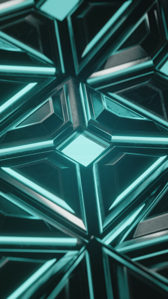 Intricate Geometric Metallic Wallpaper - Modern 1920x3413 Background
