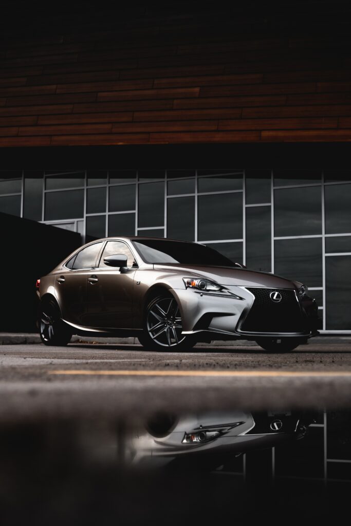 Sleek Lexus Car in Brown Metallic - Elegant High-Res Wallpaper