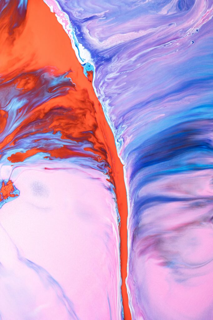 Mesmerizing Macro Paint Blend Wallpaper - 4480x6720 Abstract Design
