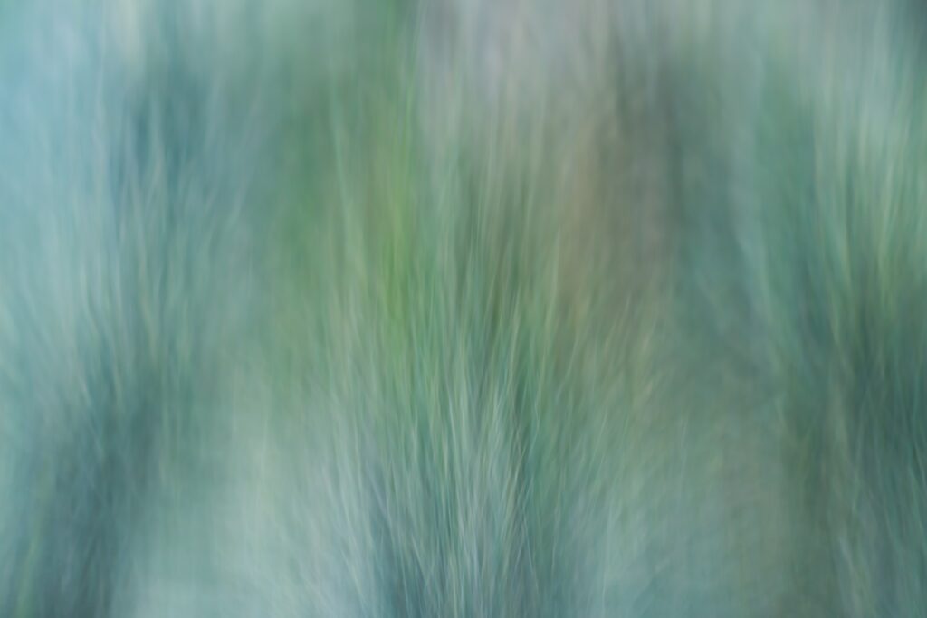 High-Res Abstract Grass Wallpaper - Ethereal Greens & Blues Background