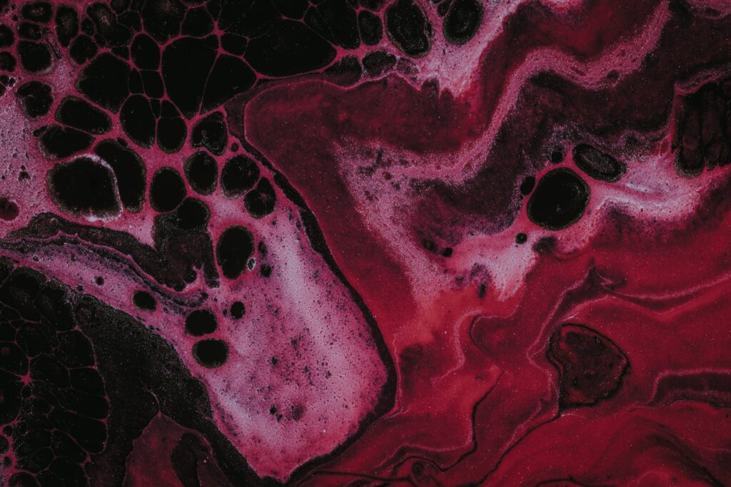 High-Resolution Abstract Wallpaper: Swirling Red and Black Patterns