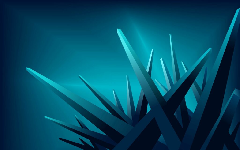 Futuristic Abstract Wallpaper with Converging Needle-Like Shapes