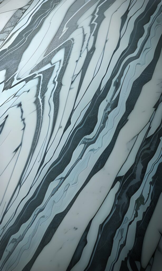 Fluid Wave-Like Grey and White Abstract Wallpaper - Textured Background