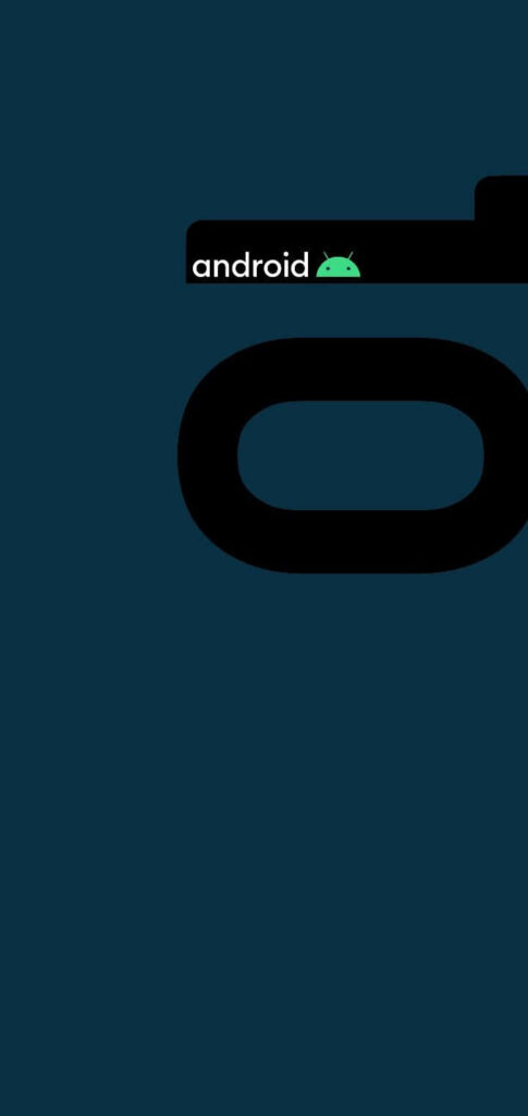 Vibrant Android 10 Wallpaper: Sleek Background for 720 X 1520 Screens