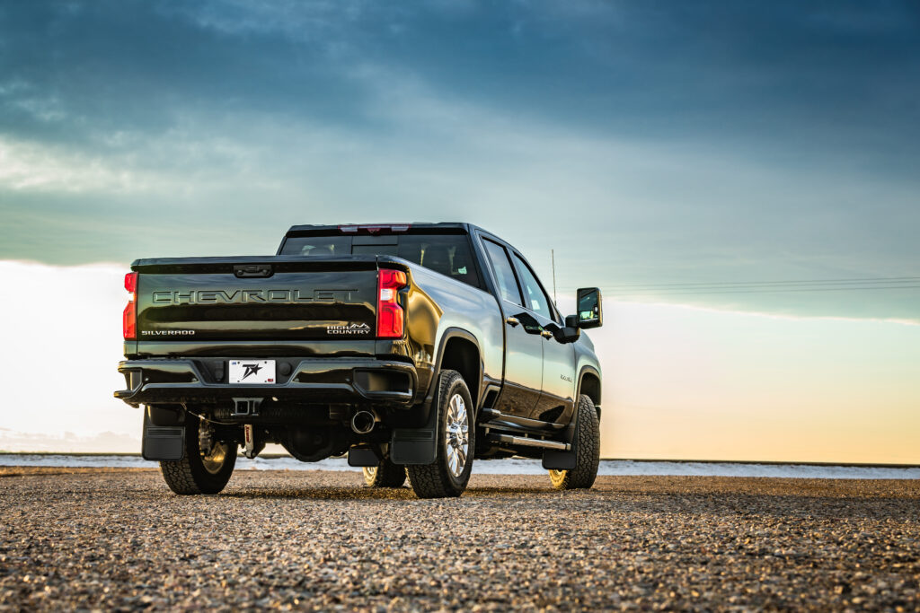 Stunning Chevrolet Silverado Wallpaper: Back View & Scenic Background