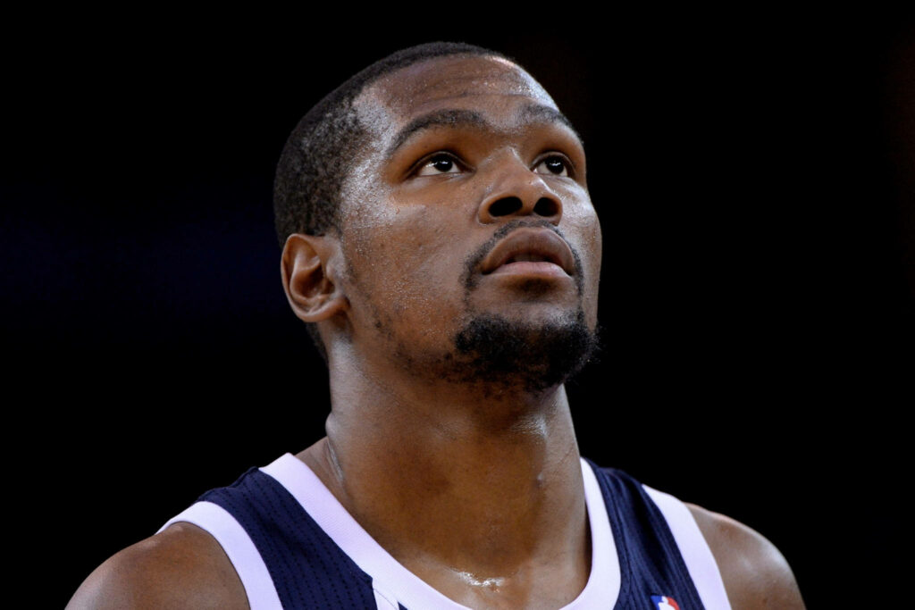 Kevin Durant High-Res Headshot Wallpaper: Focused Expression Wallpaper
