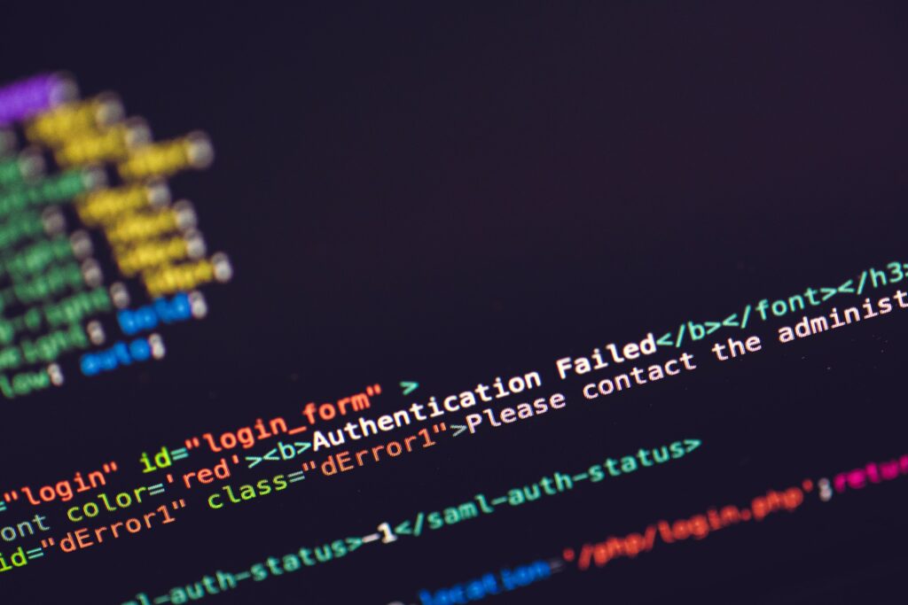 High-Resolution Coding Wallpaper: Colorful Code & Error Message