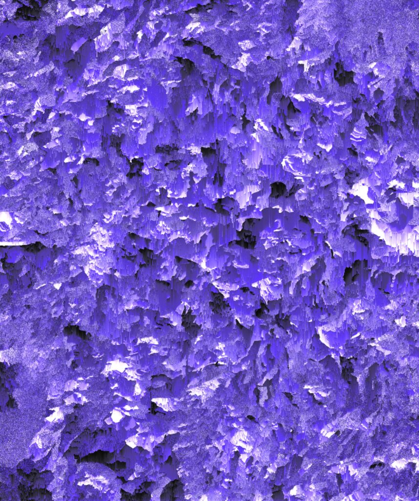 Abstract Purple Glitch Art Wallpaper - High-Res 5000x5964 Background