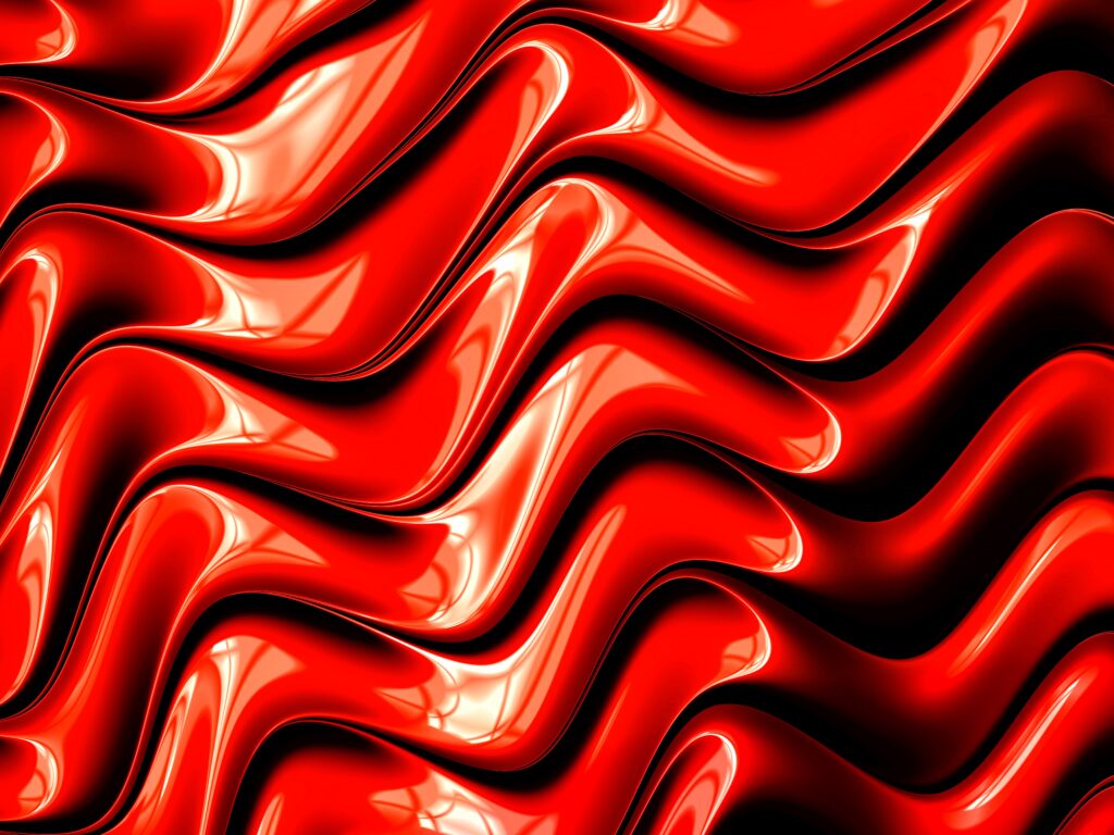 High-Res Red & Black Abstract Fractal Wallpaper - Dynamic Background