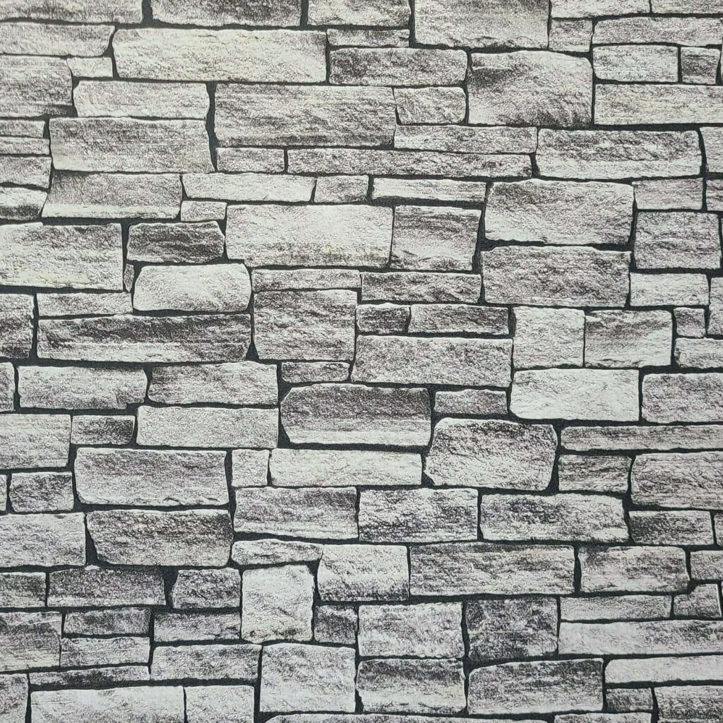 High-Res Stone Brick Texture Wallpaper for Rustic Design Aesthetics