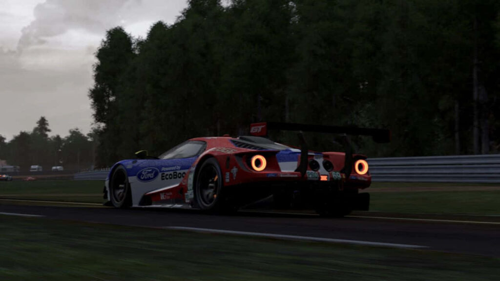Racecar speeding on forest track high speed racing 720p Project Cars wallpaper background