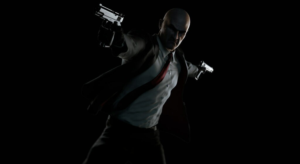 Stealthy Executioner: HD Wallpaper Featuring Hitman Agent 47 in Action