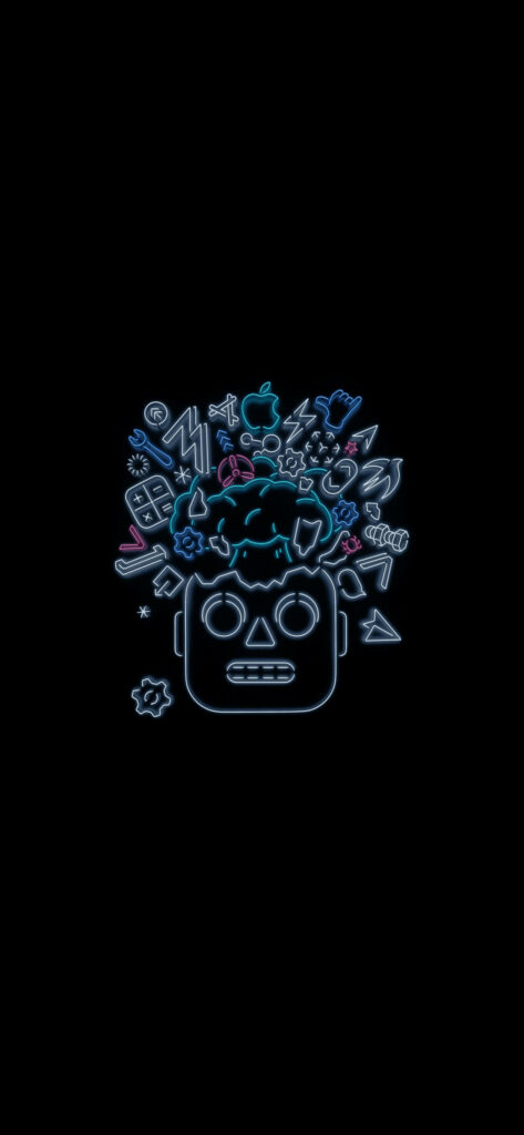 Tech-Tastic: Futuristic 4k Phone Background of Robot with Iconic Head Powers Up! Wallpaper