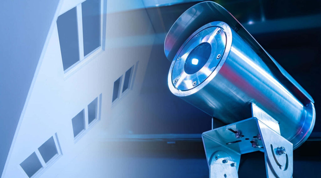 Advanced Silver Bullet Security Camera | Modern Tech Wallpaper