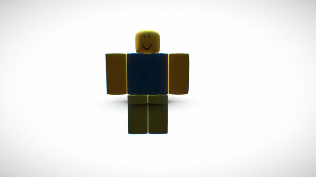 High Def Representation of a Sleek Roblox Noob in Vibrant HD Wallpaper