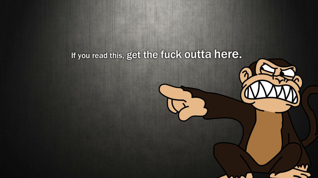 Cheeky Chimp Strikes Back – Hilarious Monkey Memes on Display! Wallpaper