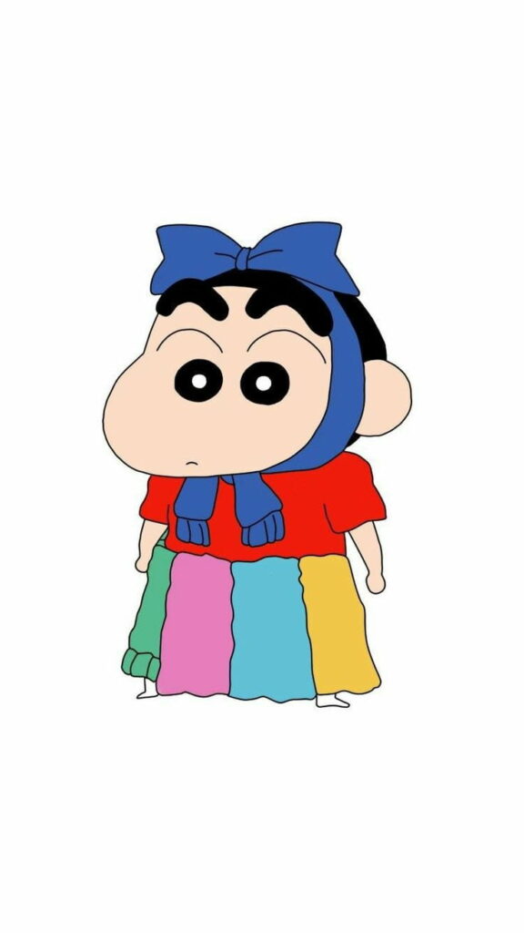 Humorous High-Definition Wallpaper featuring Shinchan: Perfect for Your Phone Background!