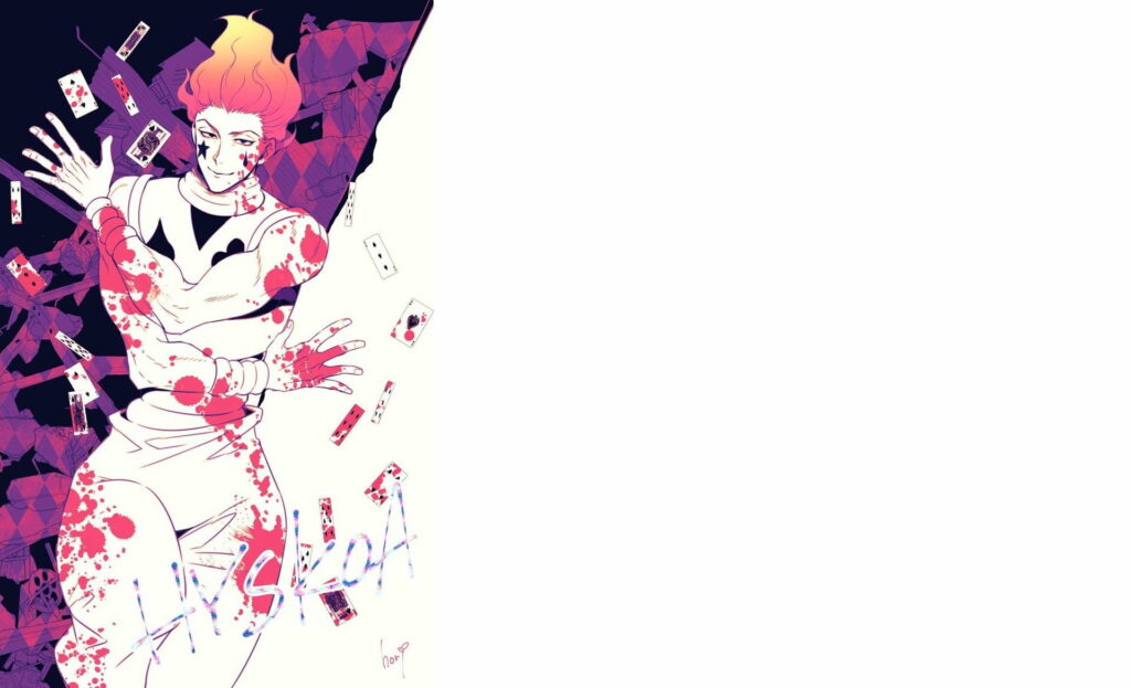 Hisoka: The Sinister Jester in High Definition Anime Wallpaper