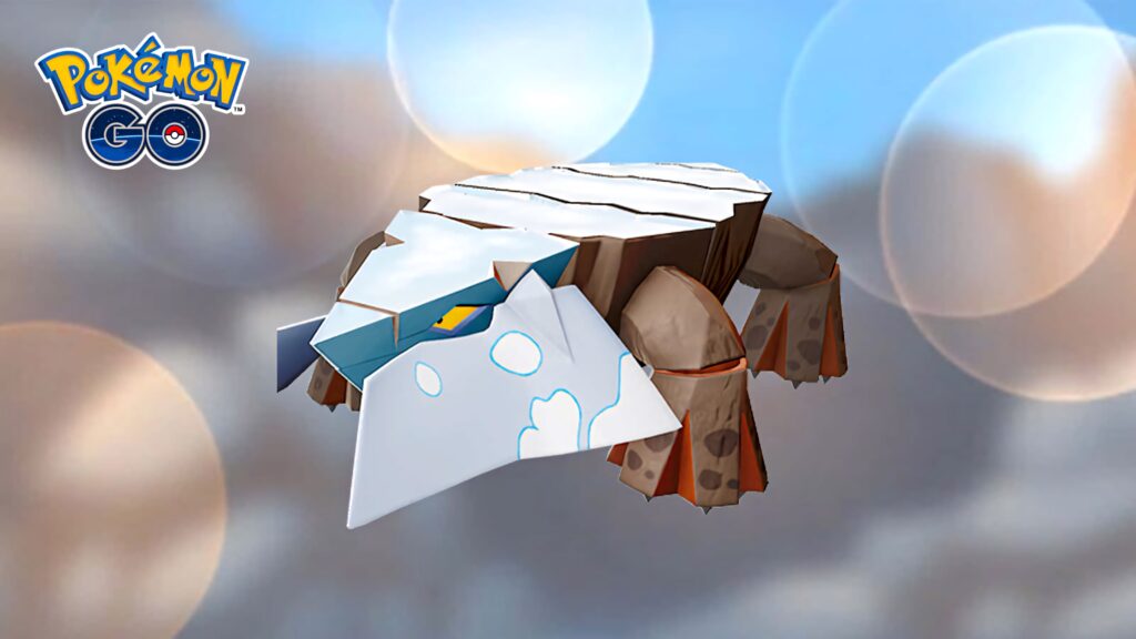 Hisuian Avalugg Pokemon Go wallpaper with massive ice body and sharp angular features