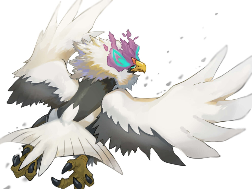 Dynamic Hisuian Braviary Wallpaper: Strength & Freedom for Pokémon Fans