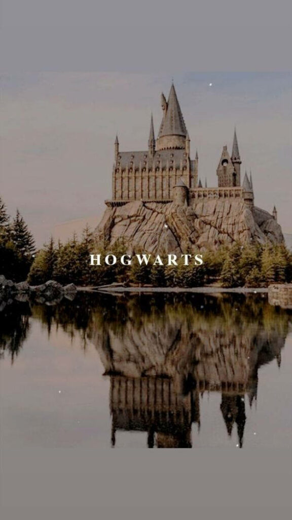 Hogwarts Castle Reflection - Stunning iPhone Wallpaper Background