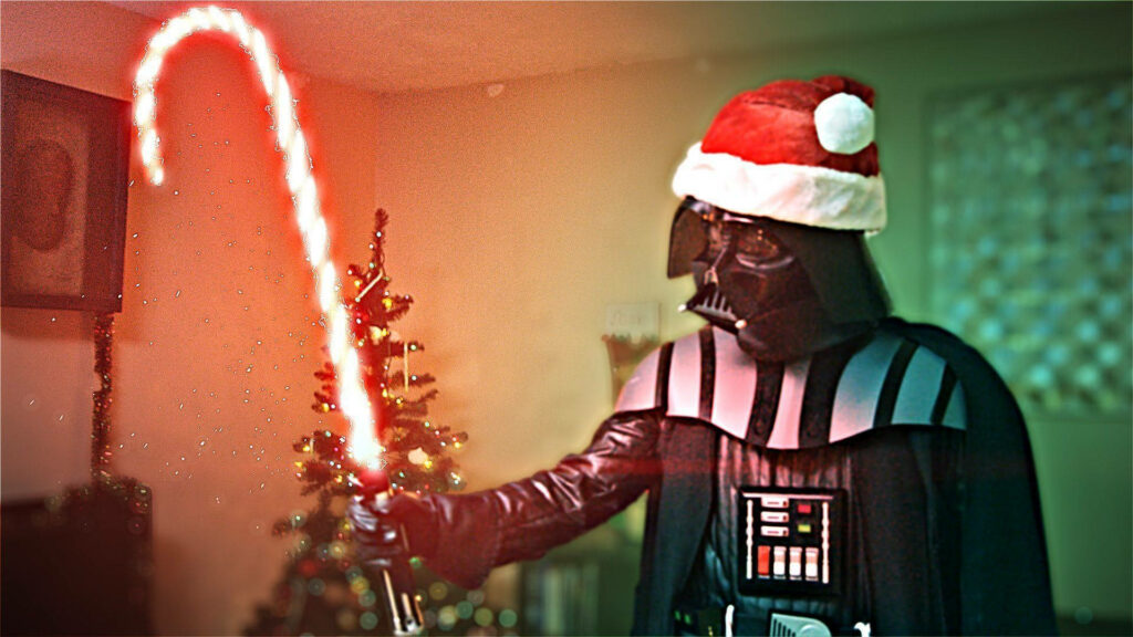 Holiday Darth Vader Wallpaper: Festive Star Wars Christmas Cheer
